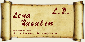 Lena Musulin vizit kartica